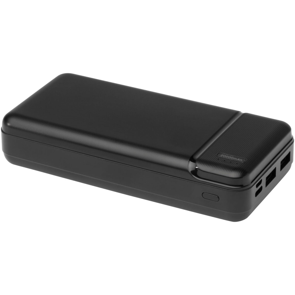 Loop 20.000 mAh recycled plastic power bank – Solid black extra view