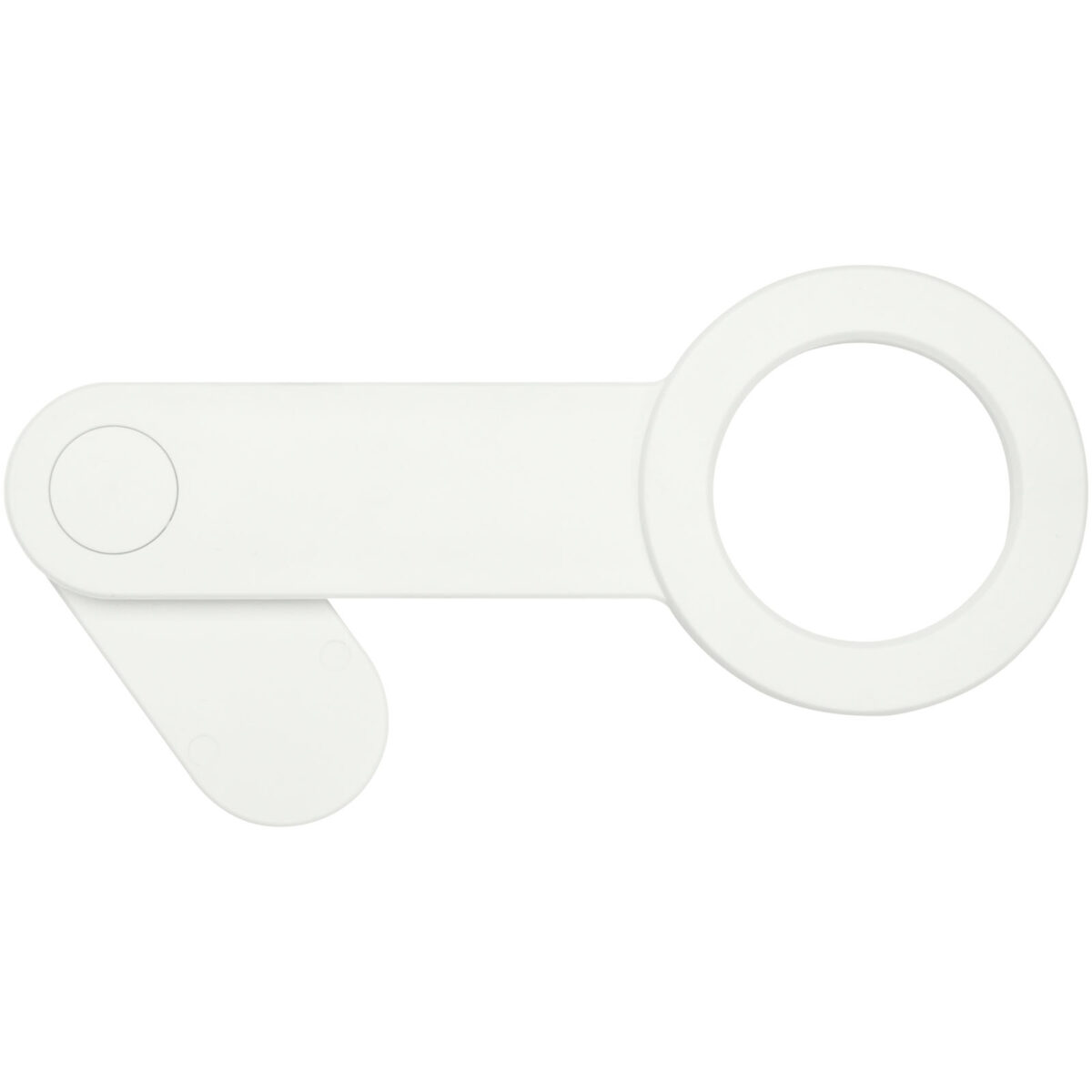 Hook recycled plastic desktop phone holder – White front view