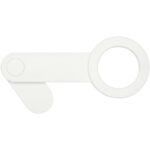 Hook recycled plastic desktop phone holder – White front view