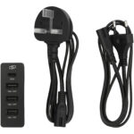 ADAPT 72W recycled plastic PD power station – Solid black extra view