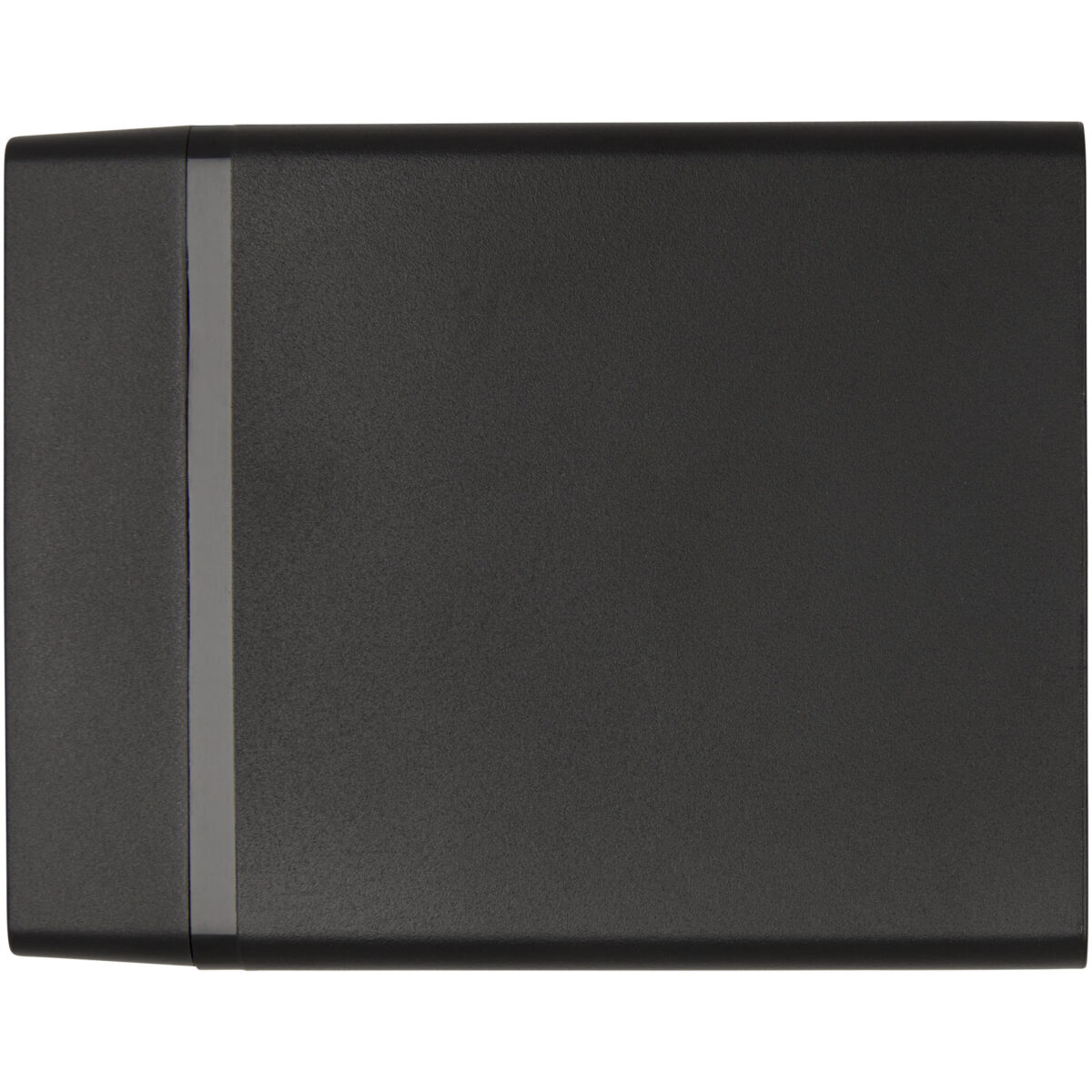 ADAPT 72W recycled plastic PD power station – Solid black front view