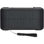 Soldy 10.000 mAh RCS recycled plastic solar dynamo power bank – Army green front view