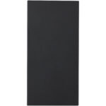 Connect 5000 mAh recycled aluminium power bank – Solid black front view