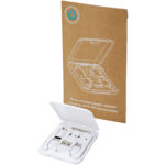 Savvy recycled plastic modular charging cable with phone holder – White extra view