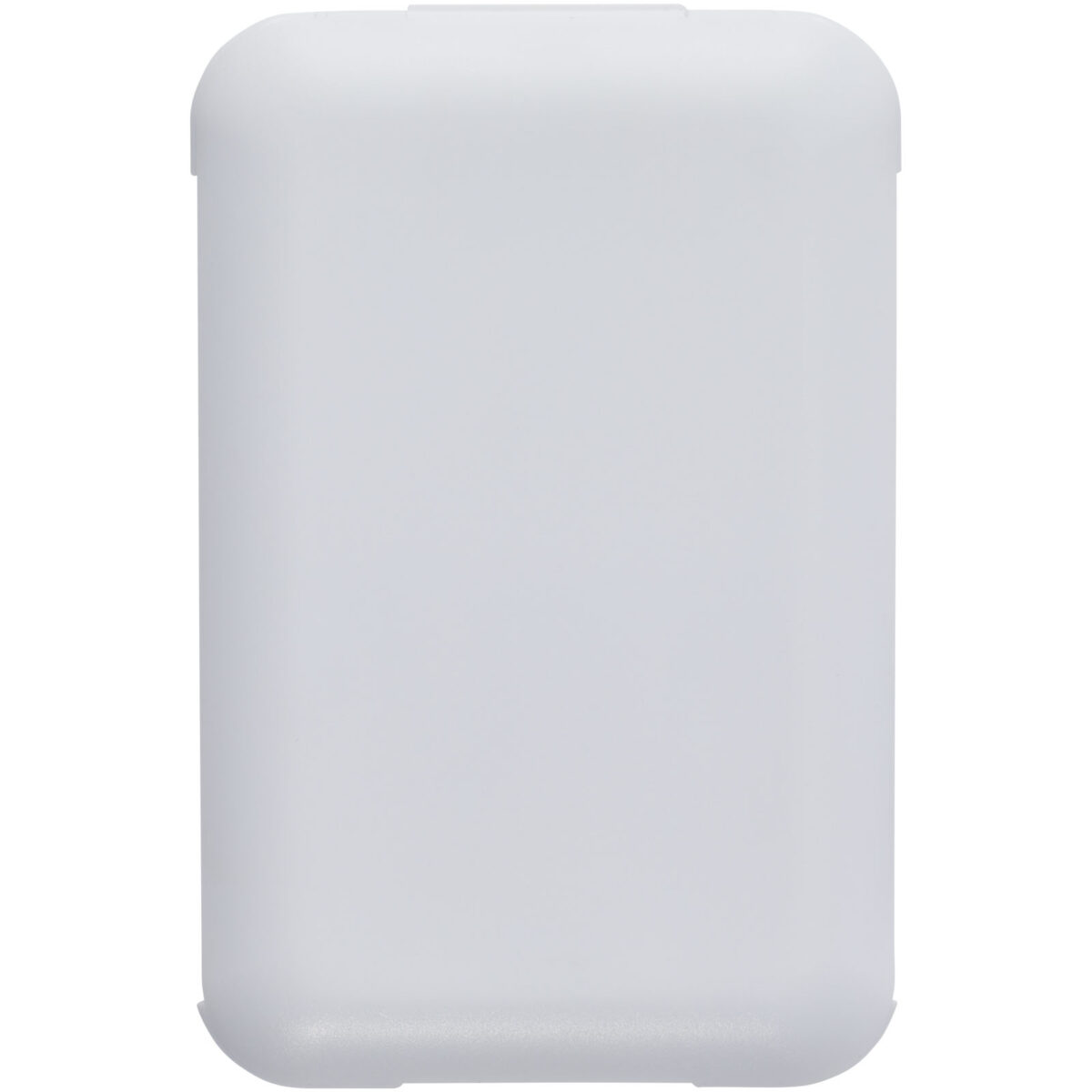Savvy recycled plastic modular charging cable with phone holder – White front view