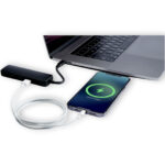 Loop RCS recycled plastic multimedia adapter USB 2.0-3.0 with HDMI port – Solid black extra view