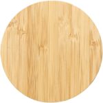 Essence 15W bamboo wireless charging pad – Wood front view