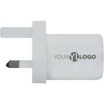 Xtorm XEC035G GaN² Ultra 35W wall charger - UK plug – White with logo