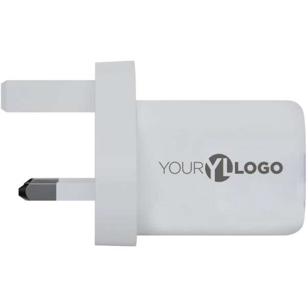 Xtorm XEC035G GaN² Ultra 35W wall charger - UK plug – White with logo