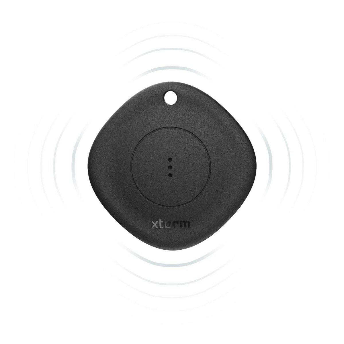 Xtorm XTAG01 3-piece travel tag – Solid black front view