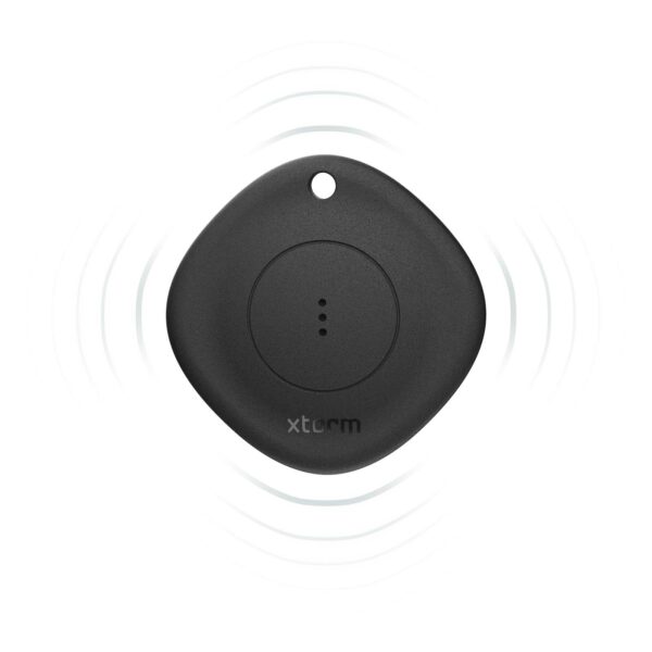 Xtorm XTAG01 3-piece travel tag – Solid black front view