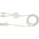 Citala 5-in-1 recycled plastic 150 cm data sync and 27W fast charge cable – White back view