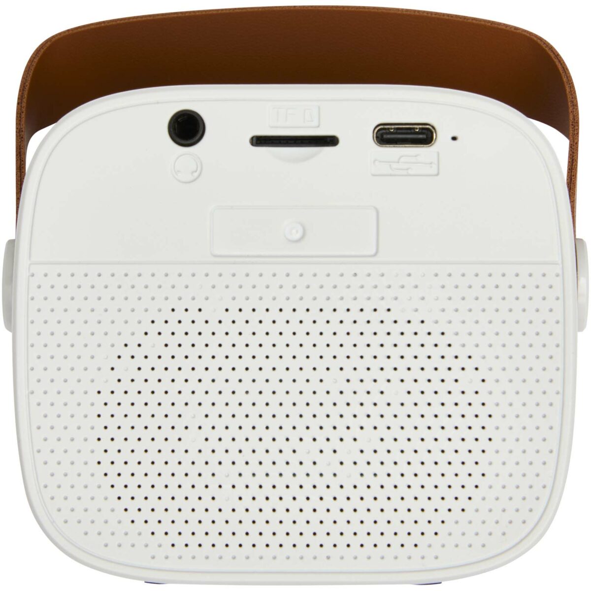 Diya 3W wireless recycled plastic speaker – White back view