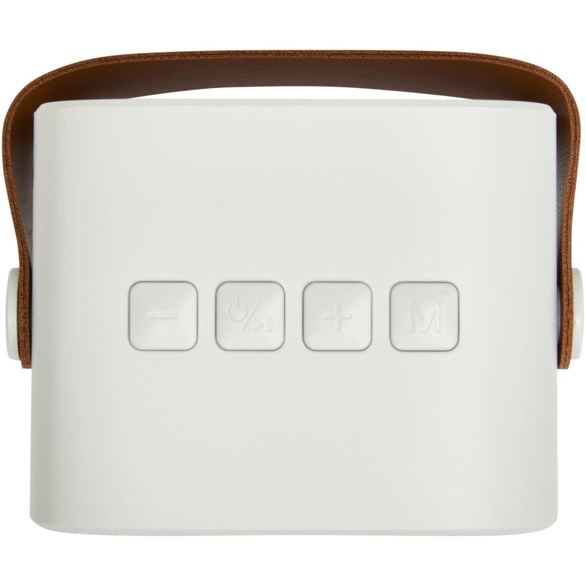 Diya 3W wireless recycled plastic speaker – White front view