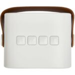 Diya 3W wireless recycled plastic speaker – White front view