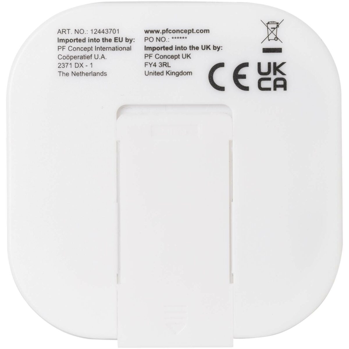 Dofida wired Type-C earbuds with recycled plastic storage box – White back view