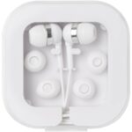 Dofida wired Type-C earbuds with recycled plastic storage box – White front view