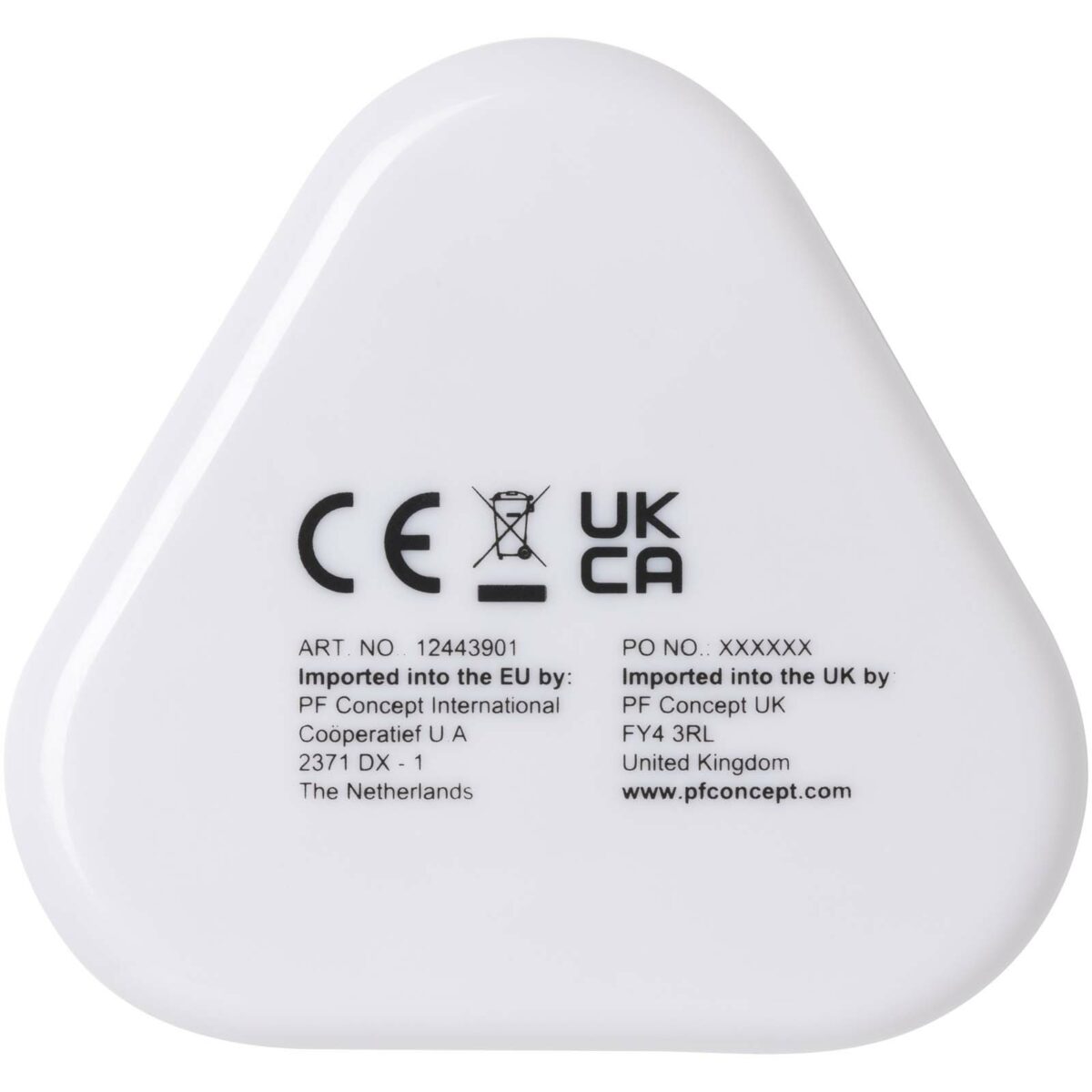 Rebel earbuds with recycled plastic storage box – White back view