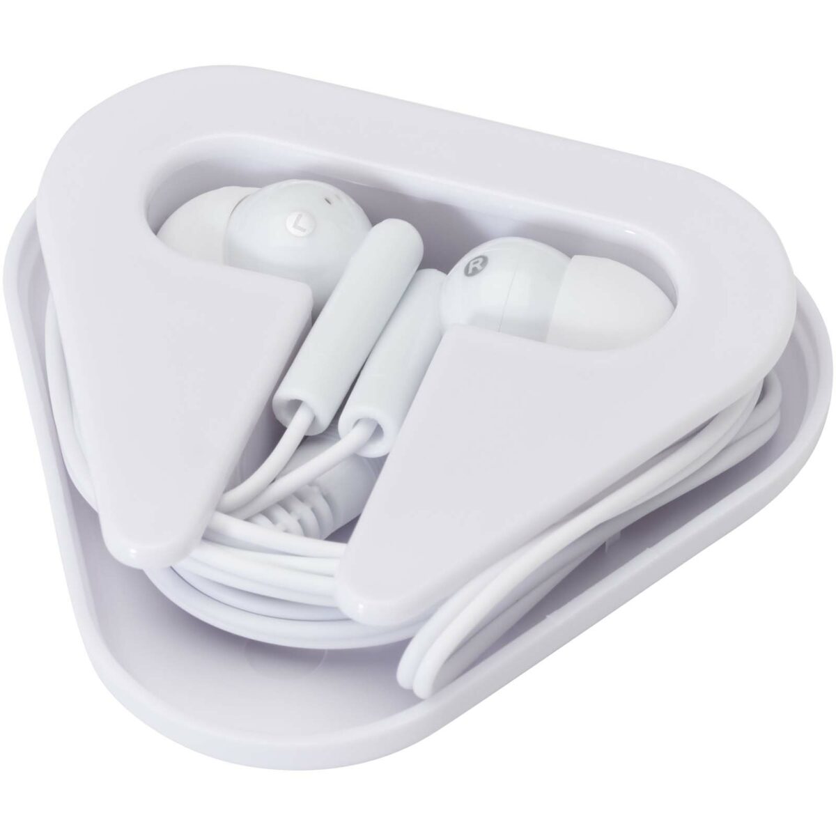 Rebel earbuds with recycled plastic storage box – White extra view