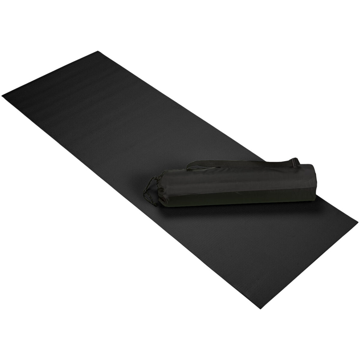Cobra fitness and yoga mat – Solid black extra view