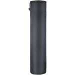 Cobra fitness and yoga mat – Solid black front view