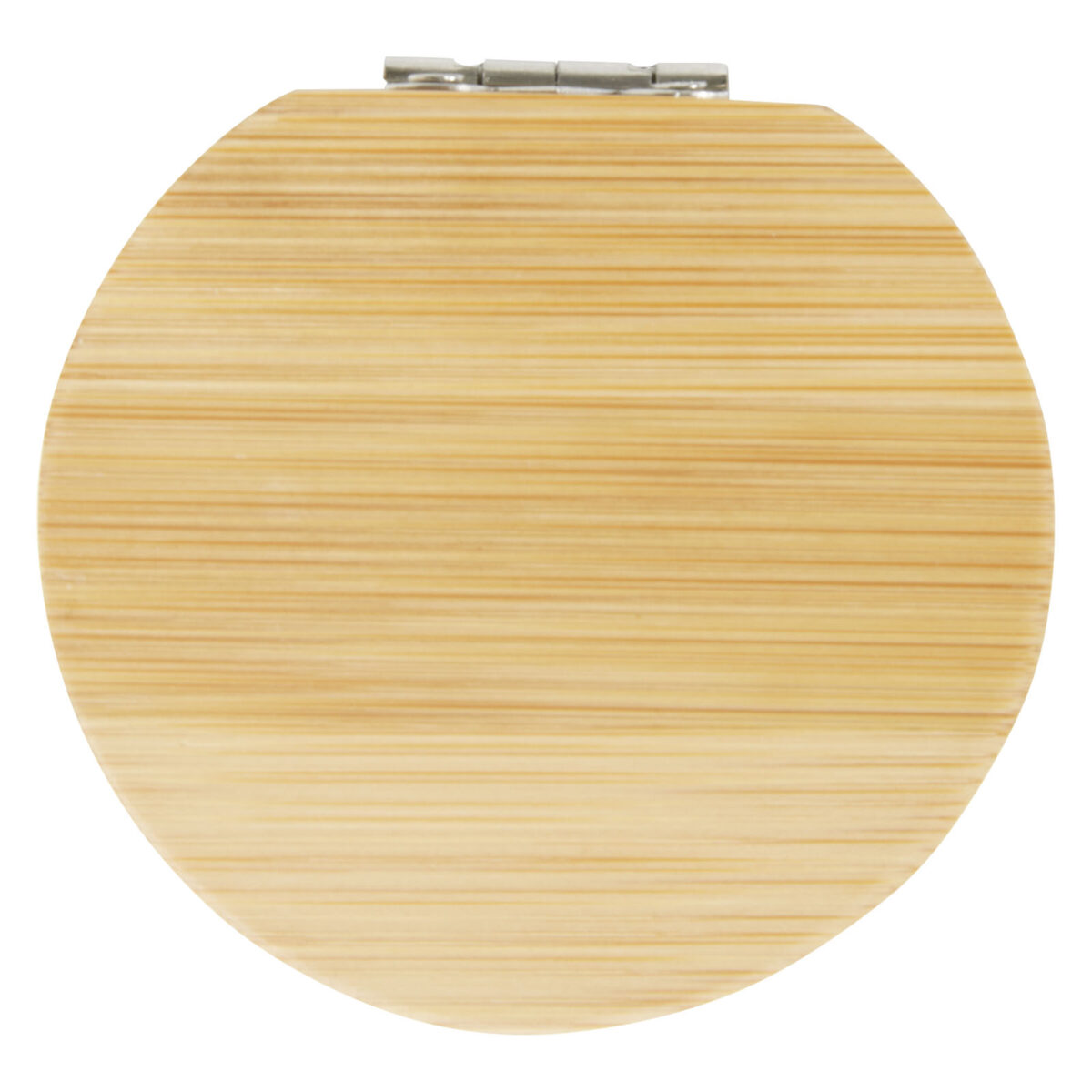 Afrodit bamboo pocket mirror – Natural front view
