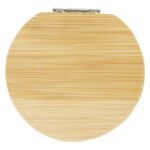 Afrodit bamboo pocket mirror – Natural front view
