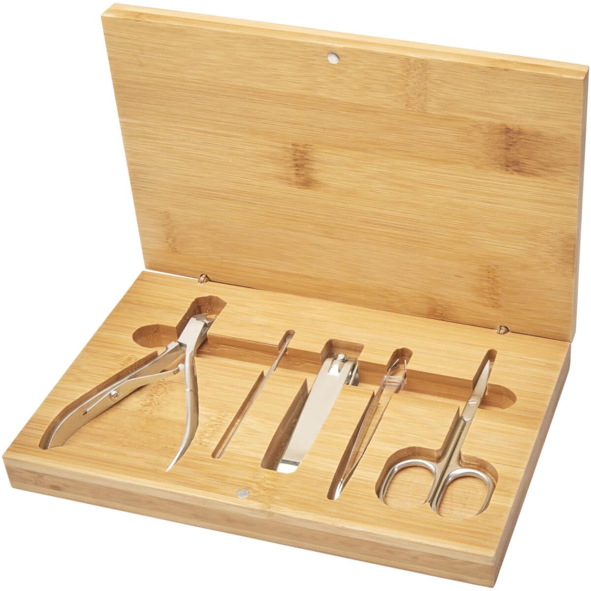 Ladia 5-piece bamboo manicure set – Natural extra view