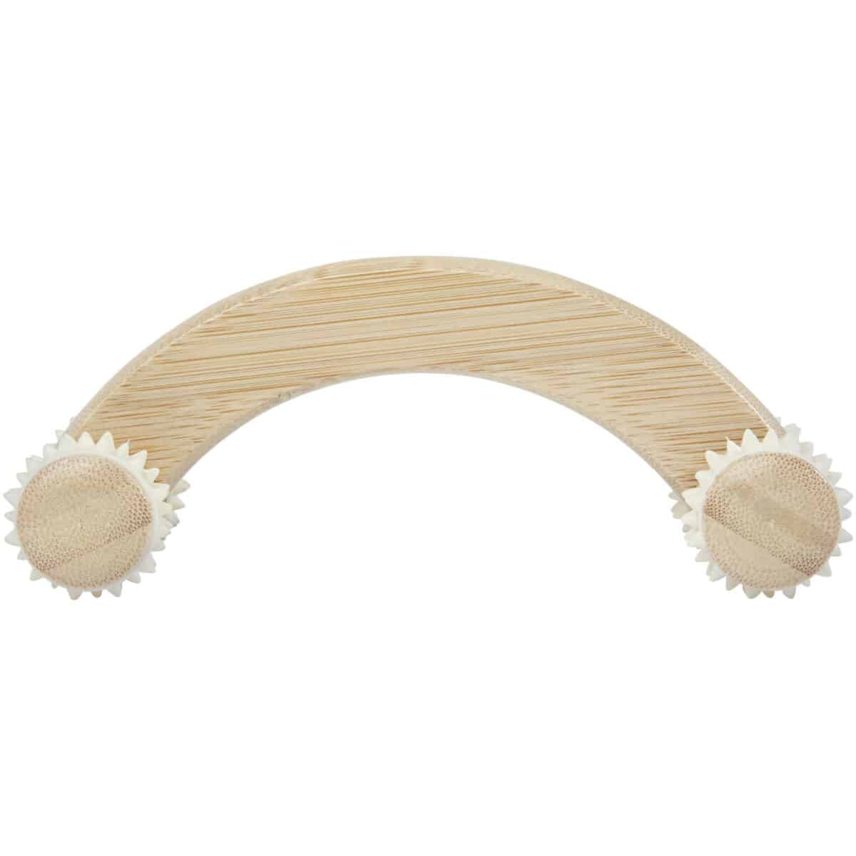 Volu bamboo massager – Natural front view
