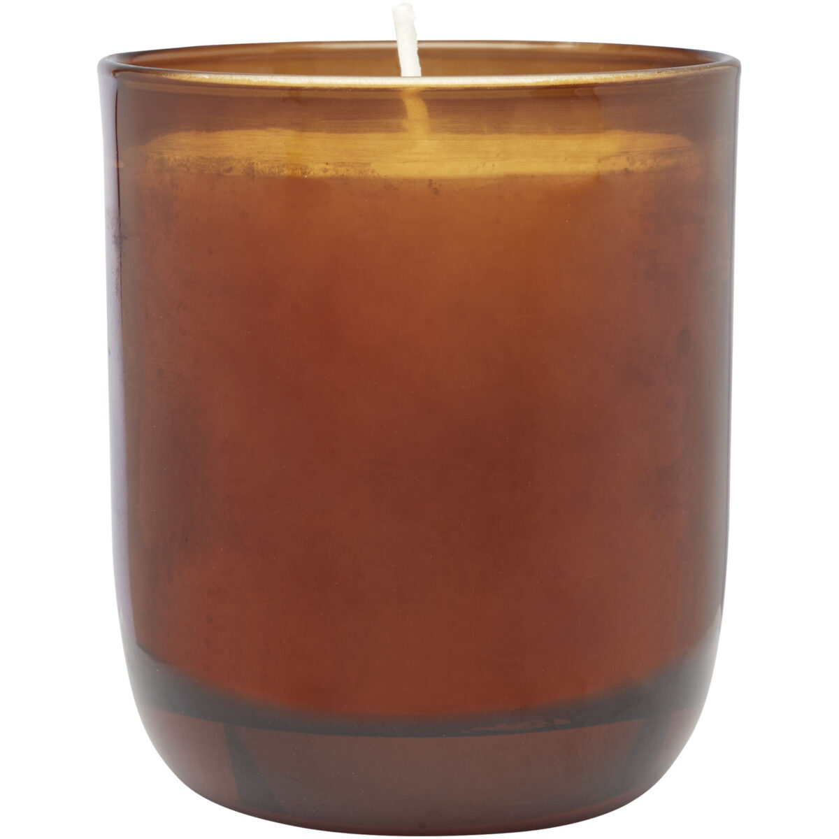 Wellmark Discovery 200 ml hand soap dispenser and 150 g scented candle set - bamboo fragrance – Amber heather back view