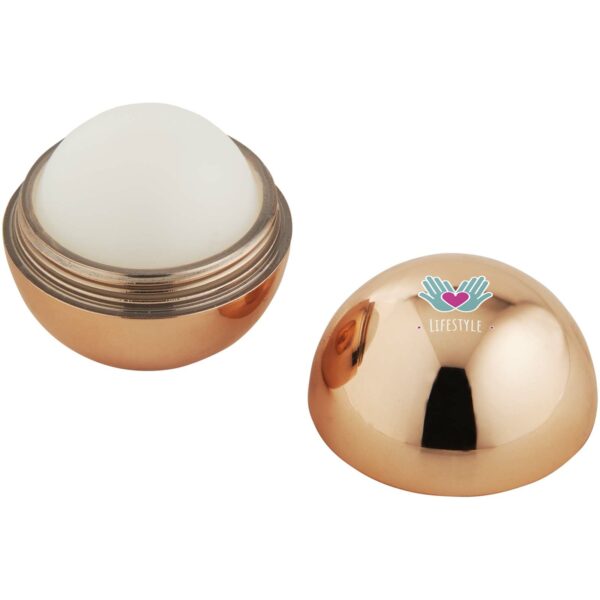 Elena lip balm – Champagne with logo