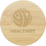 Lustre bamboo mirror – Natural with logo