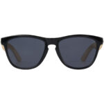 Sun Ray ocean bound plastic and bamboo sunglasses – Natural front view