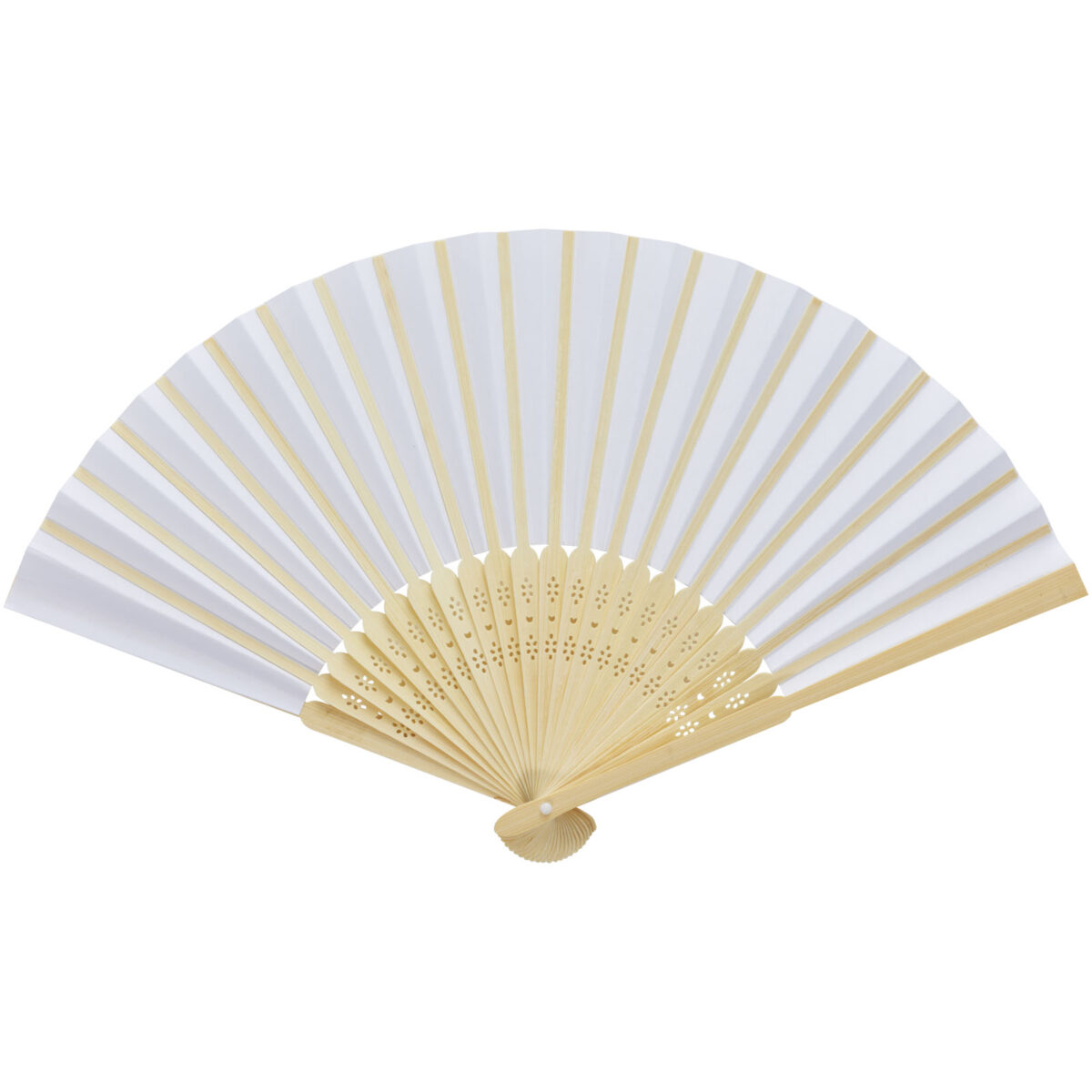 Carmen hand fan – White back view