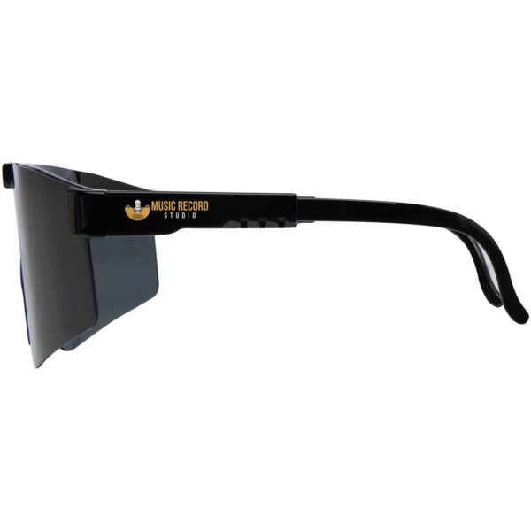 Ward sport sunglasses – Solid black with logo
