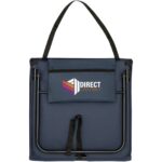 Serene beach lounger – Blue with logo