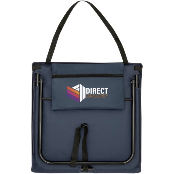 Serene beach lounger – Blue with logo