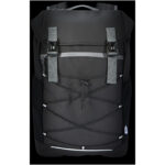 Aqua 15.6" GRS recycled water resistant laptop backpack 23L – Solid black extra view