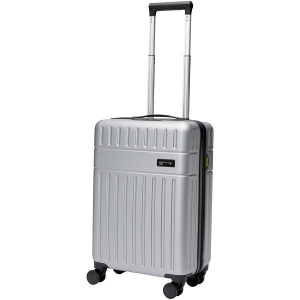 Rover 20" GRS recycled cabin trolley 40L – Silver with logo