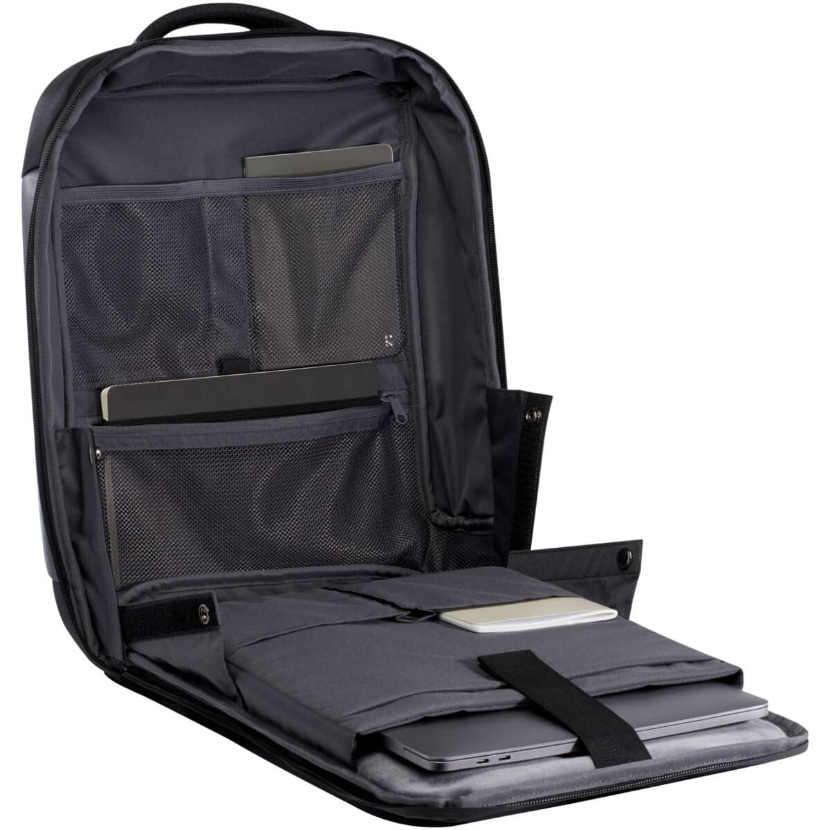 Expedition Pro 15.6" GRS recycled compact laptop backpack 12L – Solid black extra view