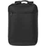Expedition Pro 15.6" GRS recycled compact laptop backpack 12L – Solid black front view