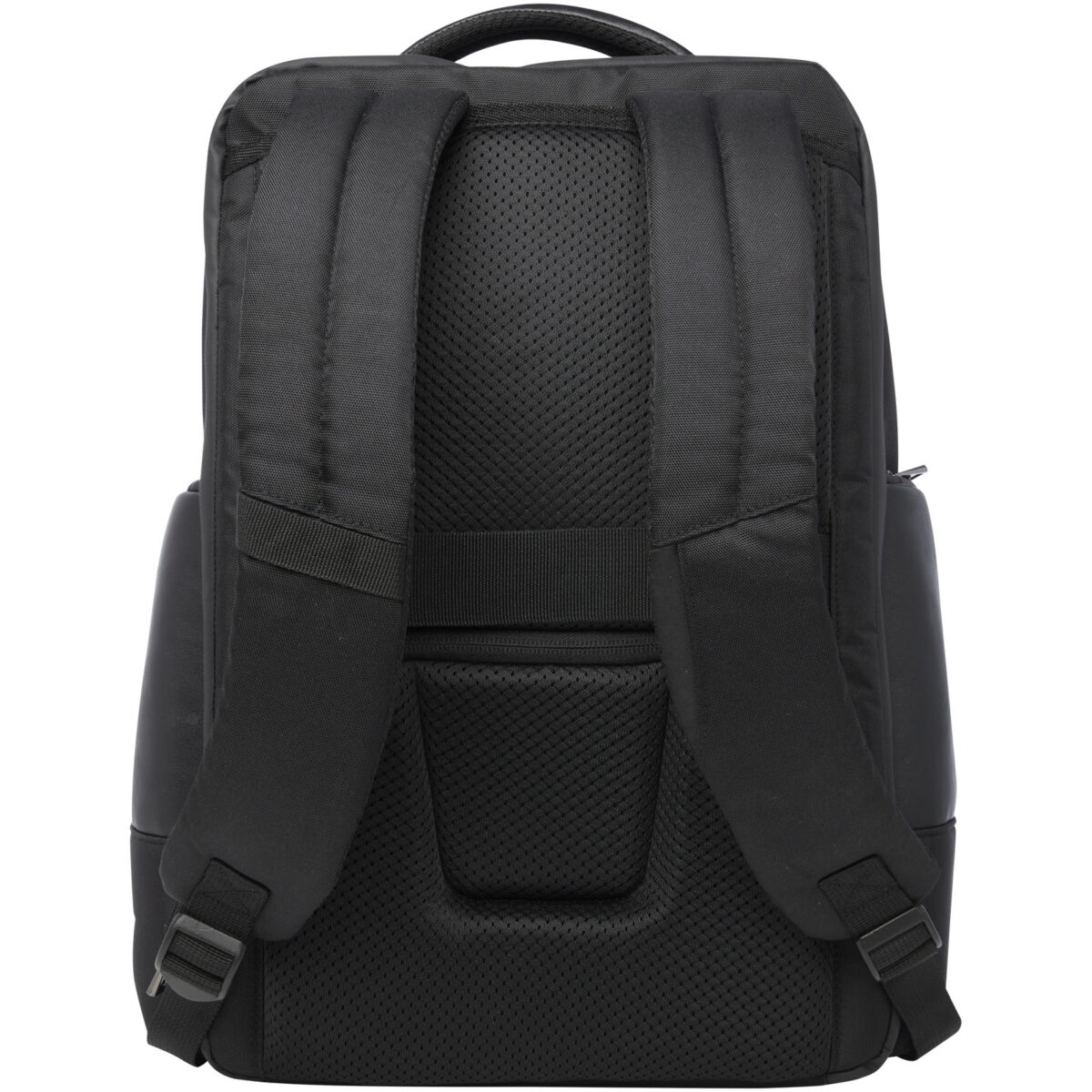 Expedition Pro 15.6" GRS recycled laptop backpack 25L – Solid black back view