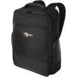 Expedition Pro 15.6" GRS recycled laptop backpack 25L – Solid black with logo