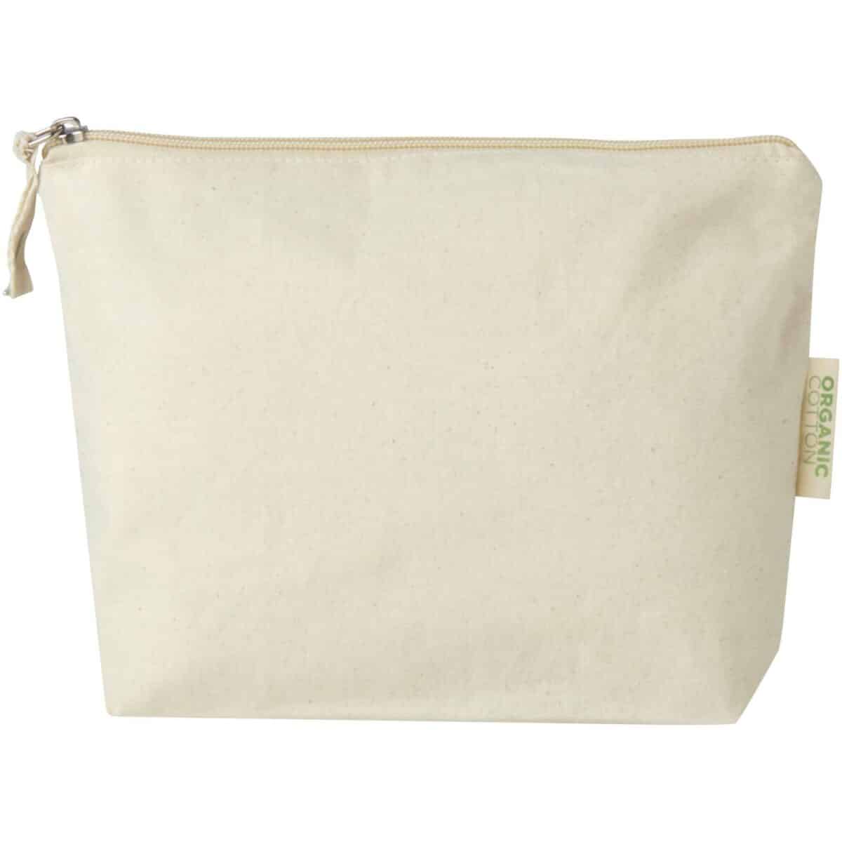 Orissa 180 g/m² organic toiletry bag 1L – Natural front view