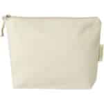 Orissa 180 g/m² organic toiletry bag 1L – Natural front view