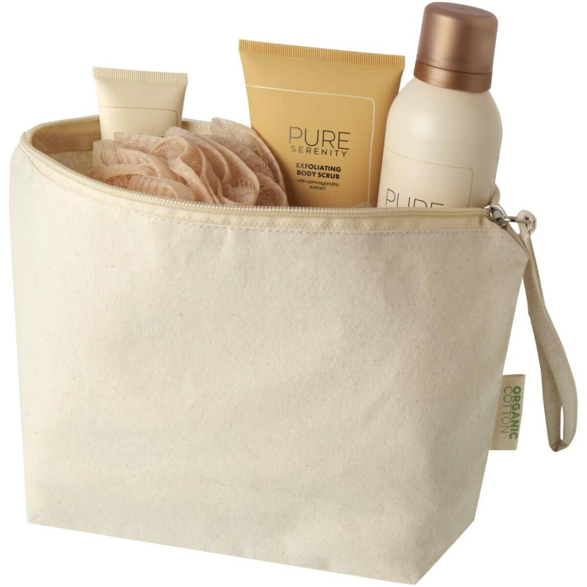 Orissa 180 g/m² organic large accessory pouch 3L – Natural extra view