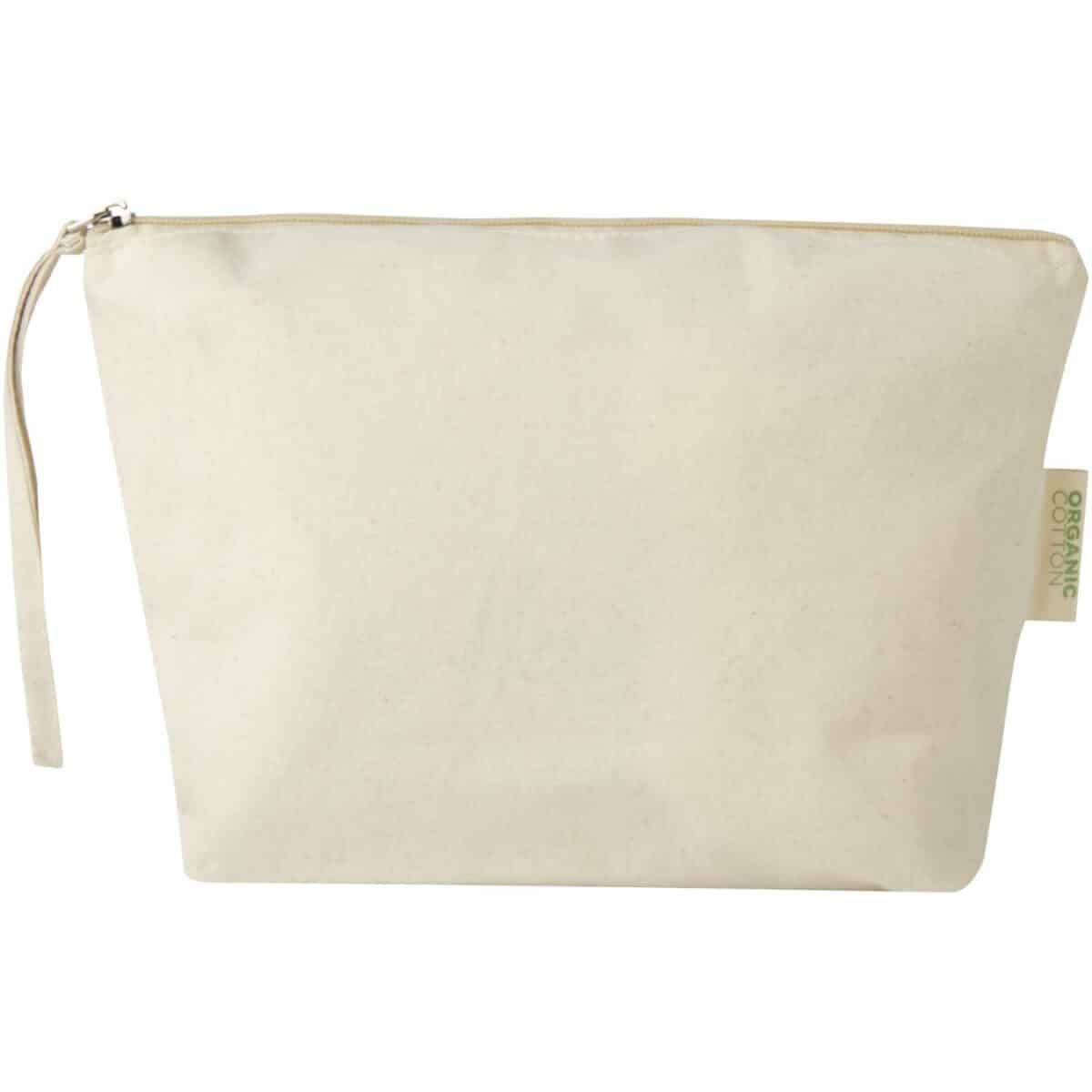 Orissa 180 g/m² organic large accessory pouch 3L – Natural front view