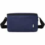 Tundra 6-can GRS RPET cooler bag 5L – Heather navy front view