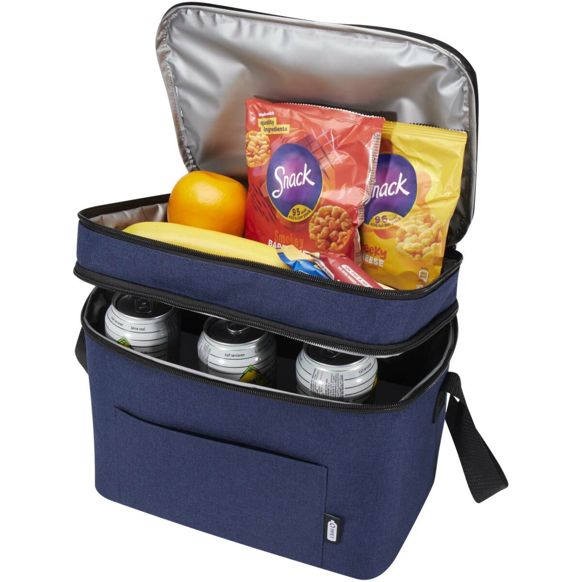 Tundra GRS RPET double compartments cooler bag 13L – Heather navy extra view
