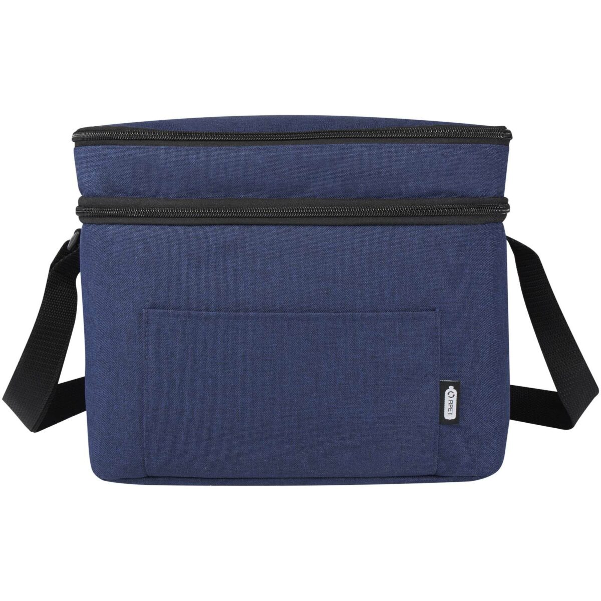 Tundra GRS RPET double compartments cooler bag 13L – Heather navy front view